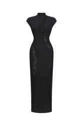 Rotte Sexy Contour Sleeveless Lace Bandage Maxi Dress