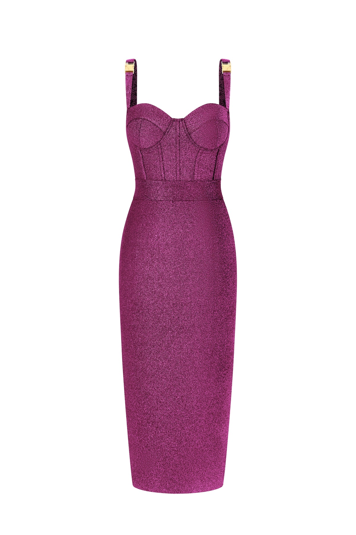 Ziriy Sleeveless V-Neck Bandage Purple Maxi Dress