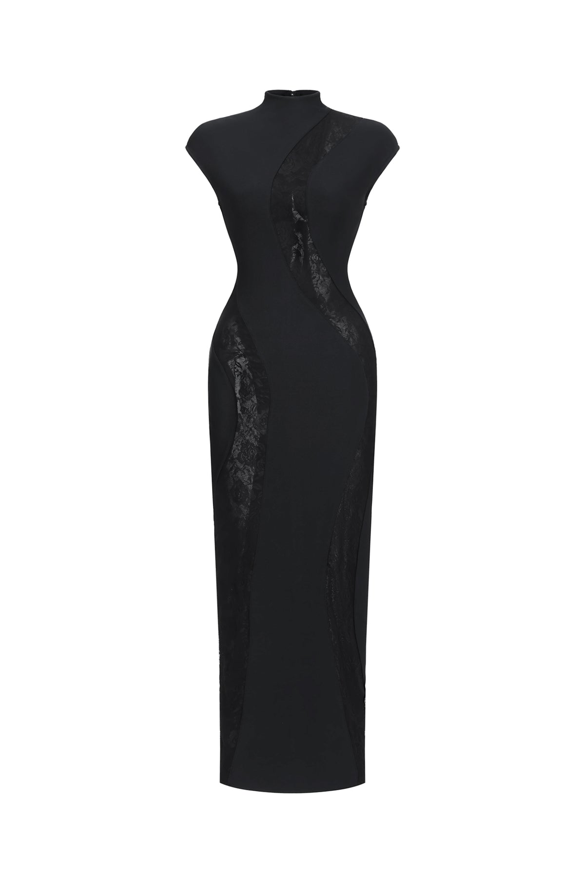 Rotte Sexy Contour Sleeveless Lace Bandage Maxi Dress